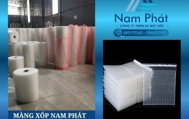 Quy trình sản xuất túi xốp hơi đóng gói hàng xuất khẩu