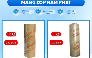Nên dùng băng keo 1kg, 1.2kg hay 2kg để tối ưu chi phí dán thùng?