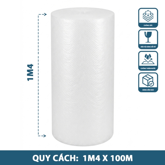 Cuộn Xốp Hơi 1M4 x 100m 