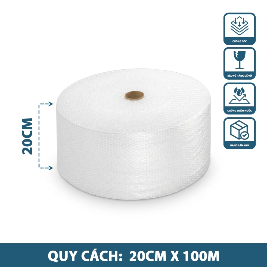 Cuộn Xốp Hơi 20cm x 100m