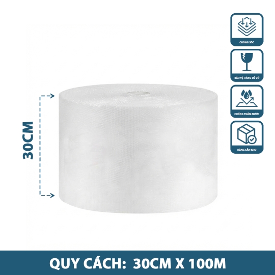 Cuộn Xốp Hơi 30cm x 100m